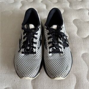 Brooks Womens Black and White Sneakers